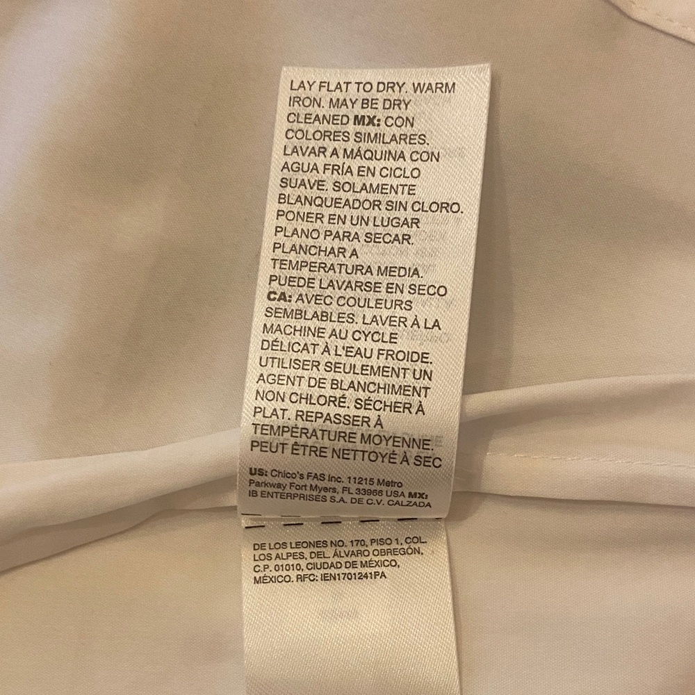 White House Black Market White Lace Yoke Button-Down Shirt - Picture 5 of 11